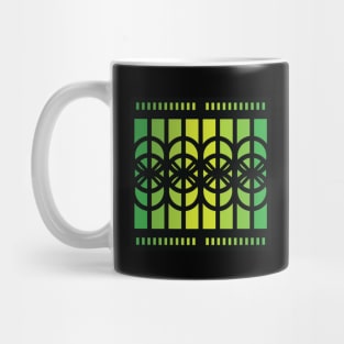 “Dimensional Circulation” - V.6 Green - (Geometric Art) (Dimensions) - Doc Labs Mug